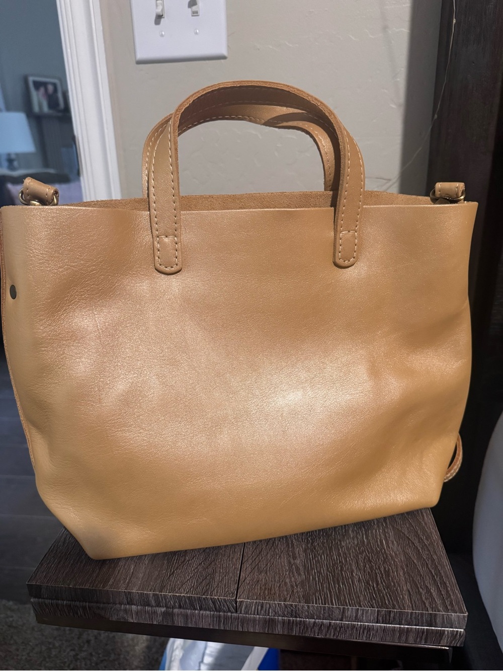 PLG Champagne Medium Crossbody Tote - Picture 2 of 6